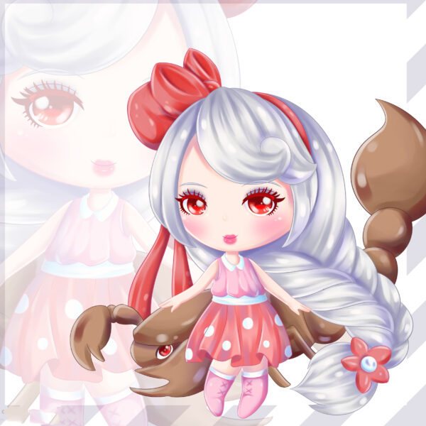 Hình ảnh cung Bò Cạp chibi