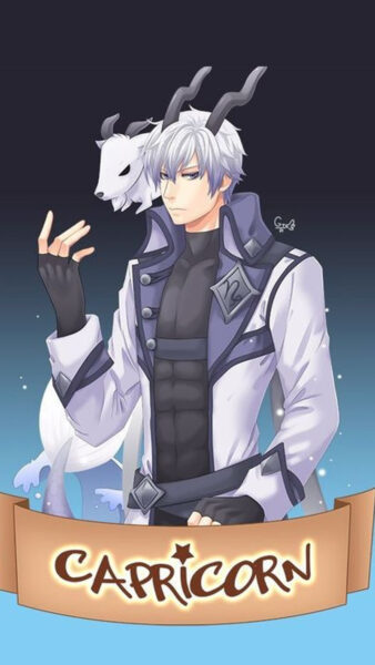 Hình ảnh cung Ma Kết anime boy