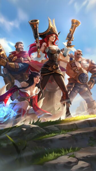 Hình nền Liên minh Tốc Chiến anime cho điện thoại