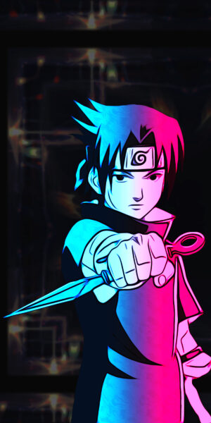 Hình nền điện thoại anime Sasuke trong Naruto