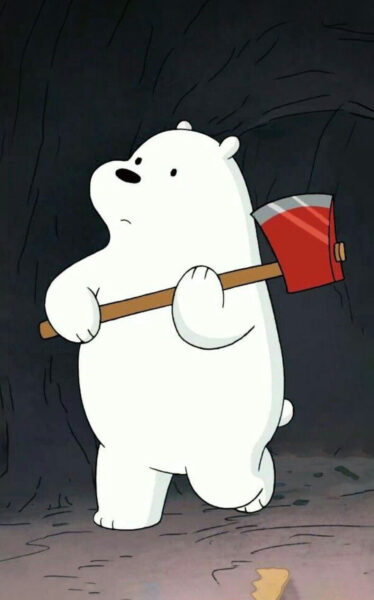 Hình nền gấu trắng cute