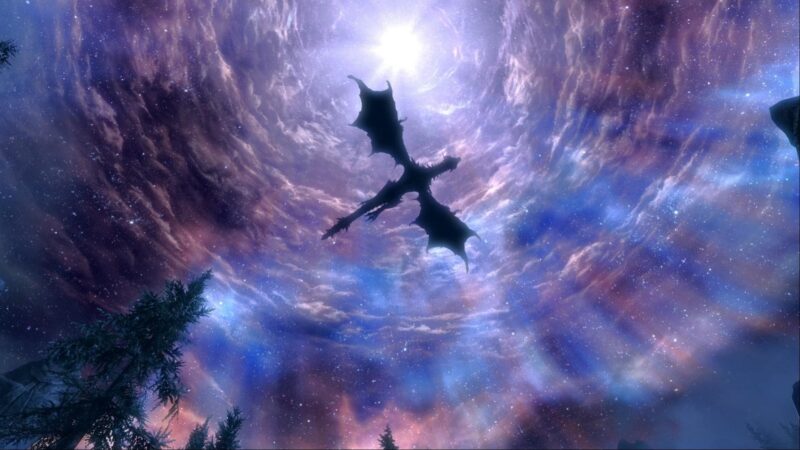 Hình nền rồng đẹp đang bay