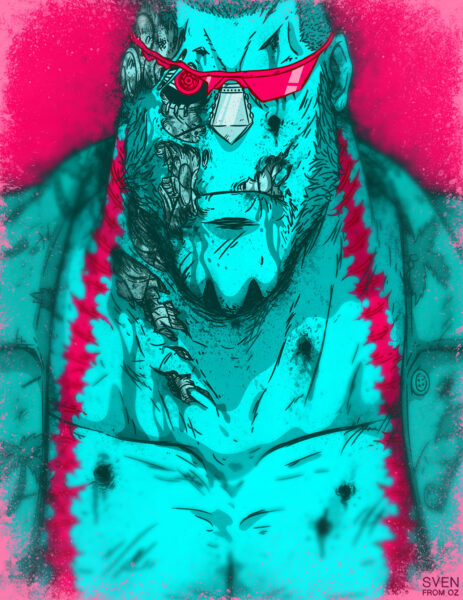 Hình ảnh Franky xanh hồng