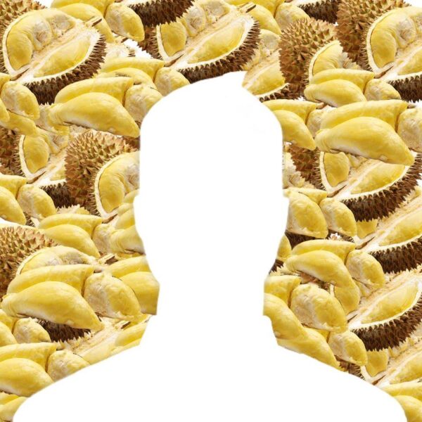 Durian Hintergrund weißes Avatarfoto
