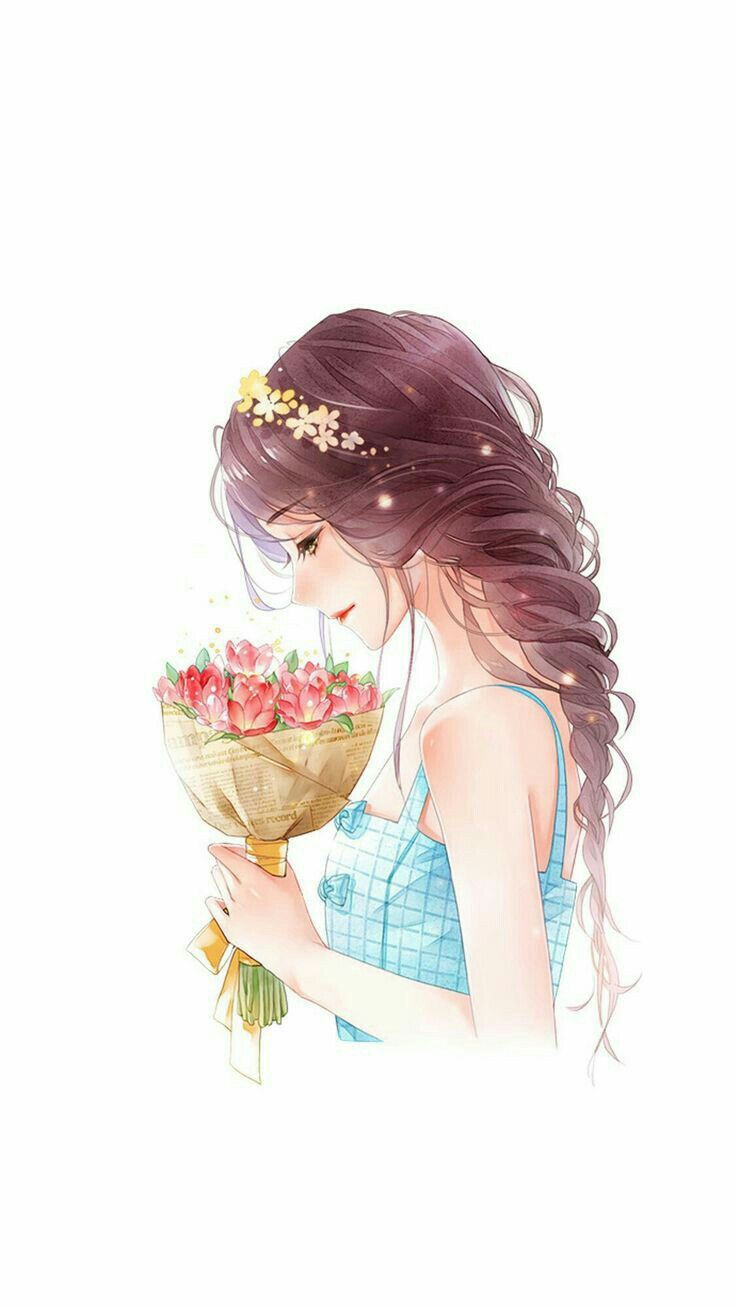 Cô gái xinh đẹp nhất với những bông hoa che mặt buồn cho phụ nữ thay đổi hình đại diện