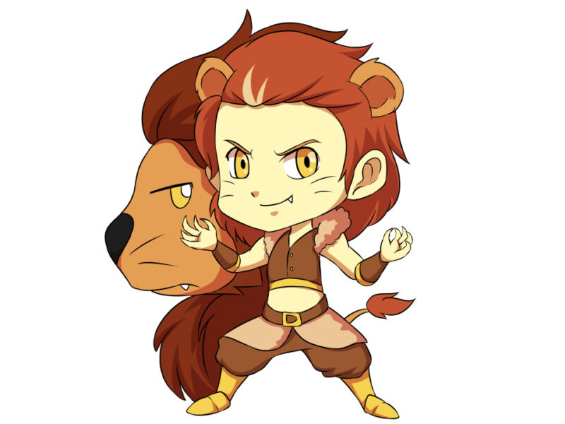 Ảnh cung Sư Tử hoạt hình chàng trai miền núi