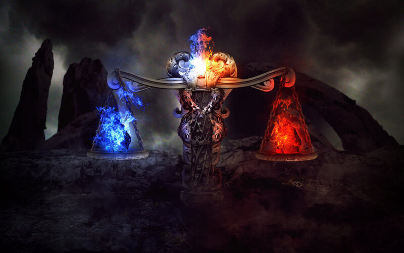 Ảnh cung Thiên Bình lửa và nước