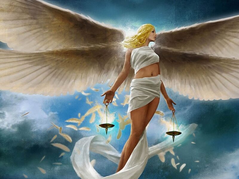 Ảnh cung Thiên Bình nữ thần có cánh