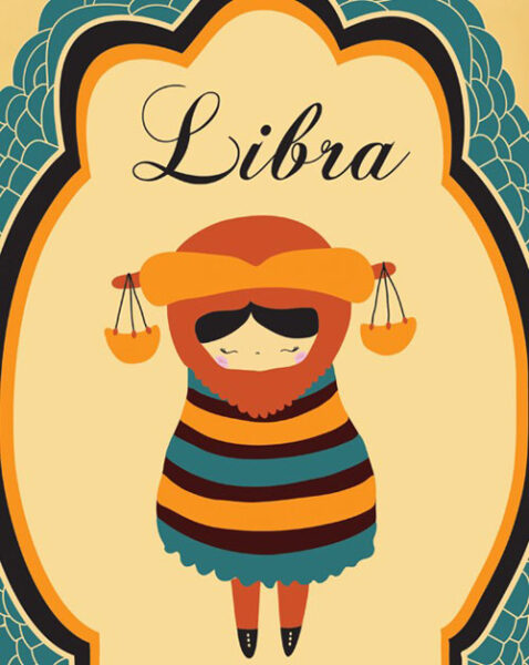 Ảnh cung Thiên Bình tạo thành tấm thiệp