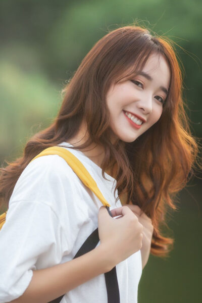 ảnh cười đẹp của nữ sinh Hưng Yên