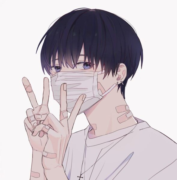 Ảnh đại diện avt anime đeo khẩu trang