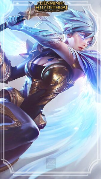 ảnh nền điện thoại lol Riven - càn quét đấu trường