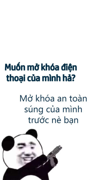 Ảnh nền mở khóa điện thoại cầm súng