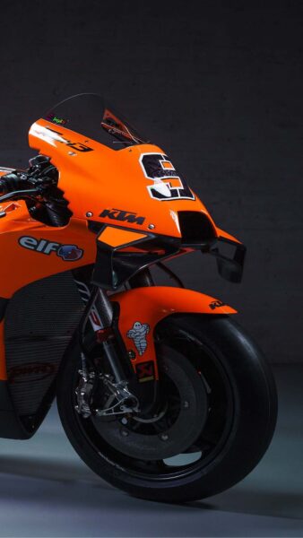 Ảnh nền Moto 4K màu cam