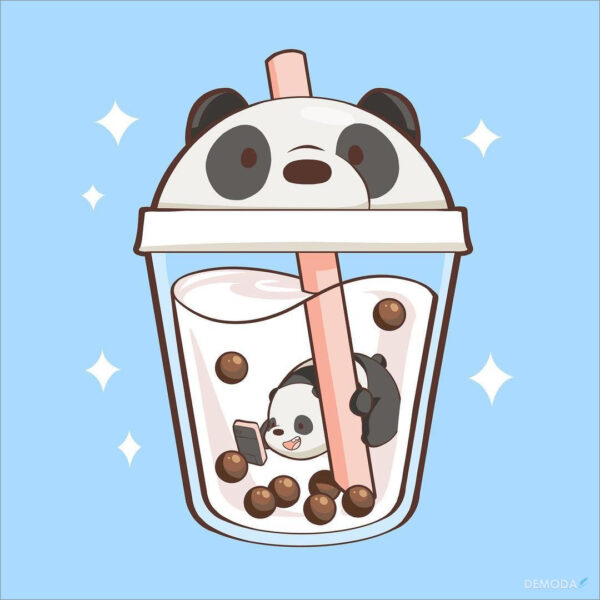 Ảnh trà sữa hoạt hình