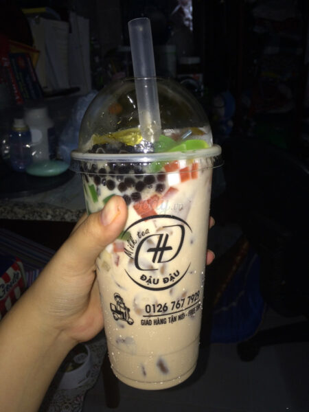 Ảnh trà sữa tự chụp trân trâu đẹp