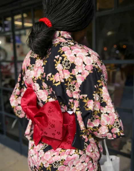 Foto von Wibu und traditioneller japanischer Kleidung