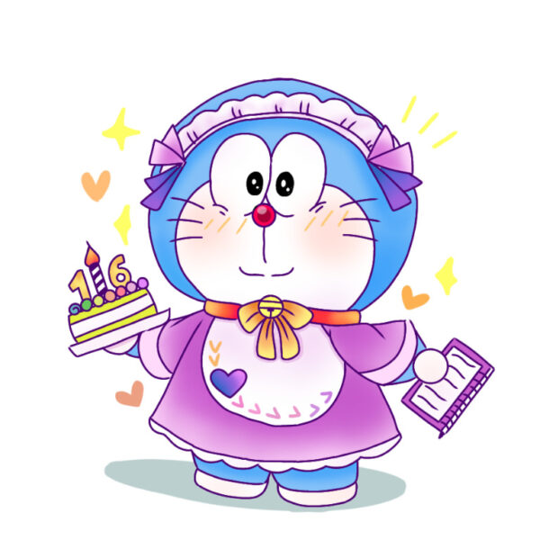 Avatar Doremon mặc váy