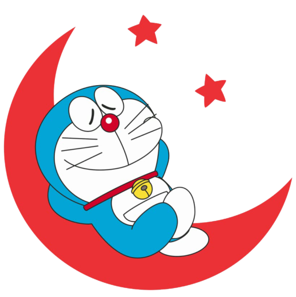 Avatar Doremon nằm trên trăng