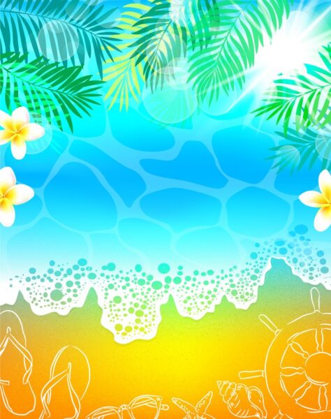 Background biển thiết kế độc đáo