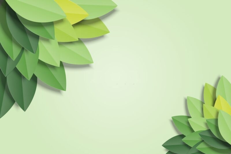 Background cây xanh 3D đơn giản
