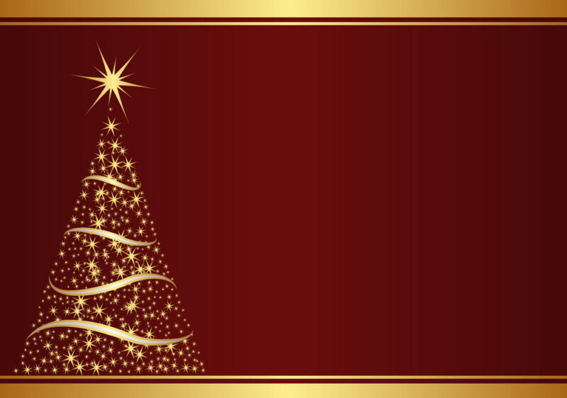 Background giáng sinh cây thông vàng