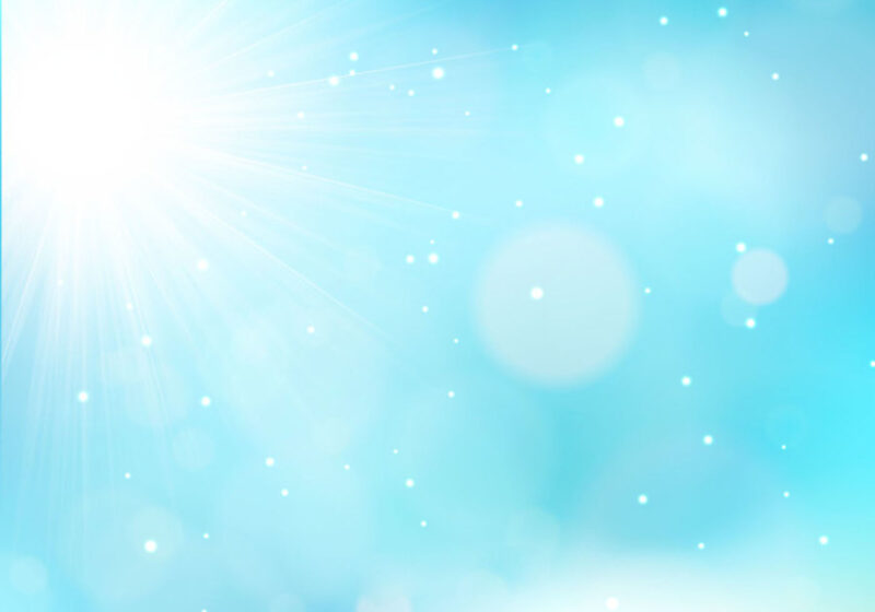 Background xanh dương ánh nắng hình tròn mờ