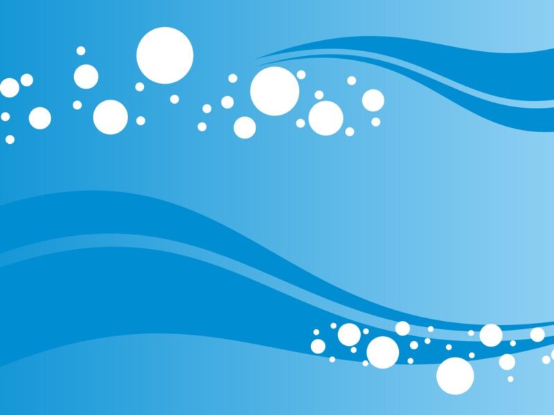 Background xanh dương bong bóng trắng ở góc