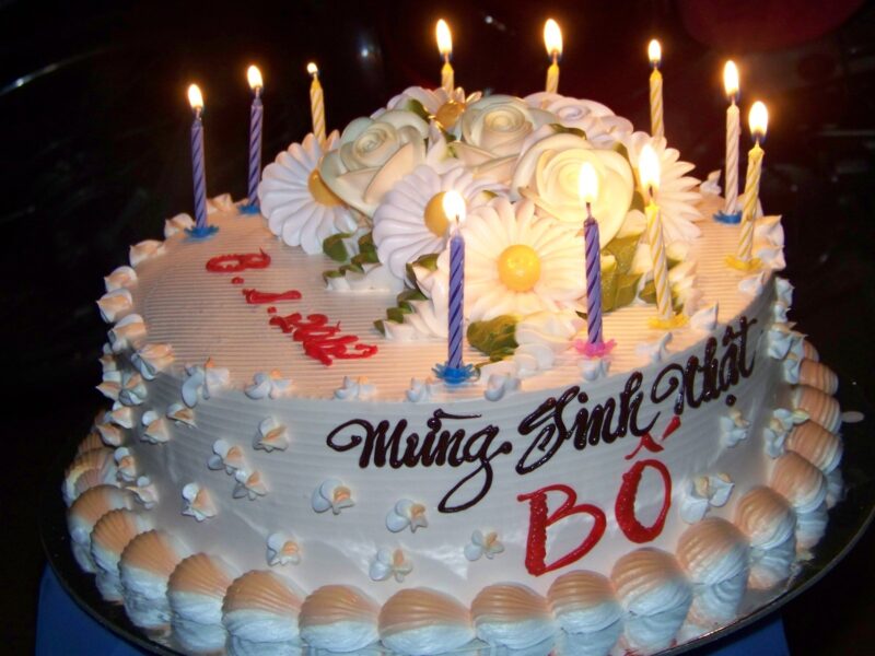 bánh sinh nhật bố lung linh