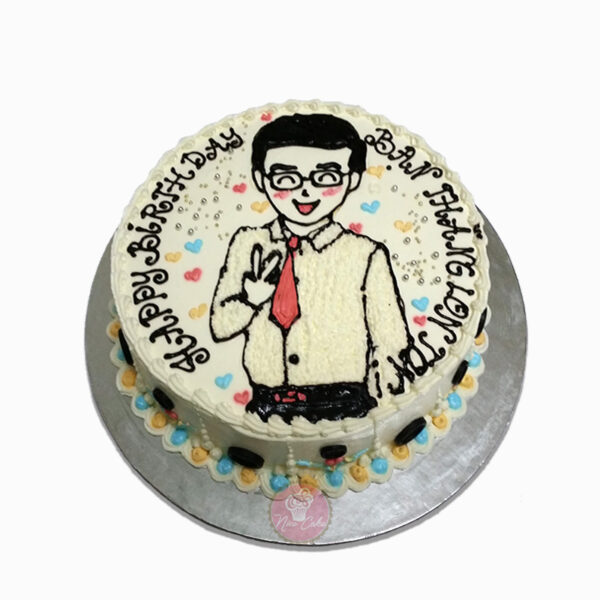 bánh sinh nhật bố vẽ hình đơn giản