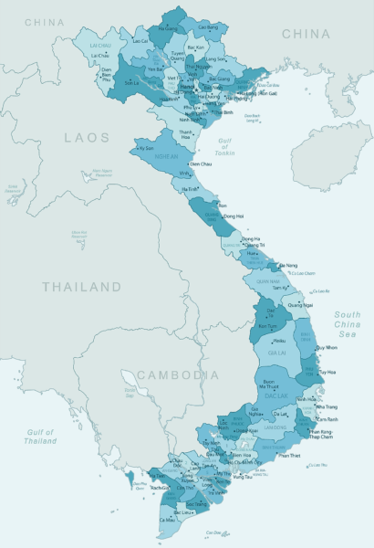 Hình ảnh bản đồ của Việt Nam