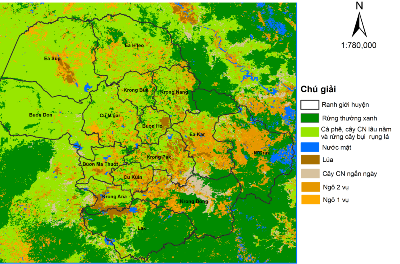 Hình ảnh bản đồ tỉnh Đắk Lắk