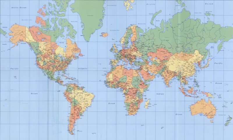 Hình ảnh bản đồ trên thế giới