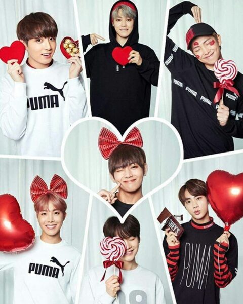 Hình ảnh bts với những món quà Valentine