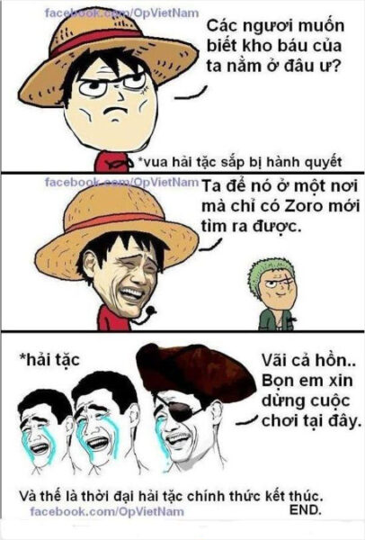 Hình ảnh chế One Piece - kho báu của Zoro