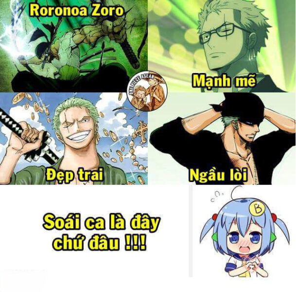 Hình ảnh chế One Piece - soái ca Zoro