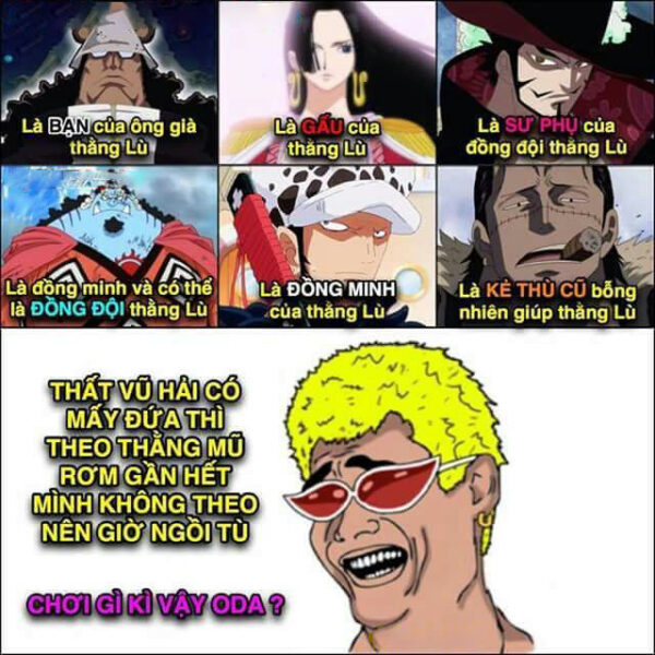 Hình ảnh chế One Piece - thuận main thì sống, nghịch main thì ...