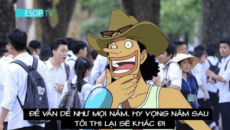 Hình ảnh chế One Piece - Ussop thi THPT