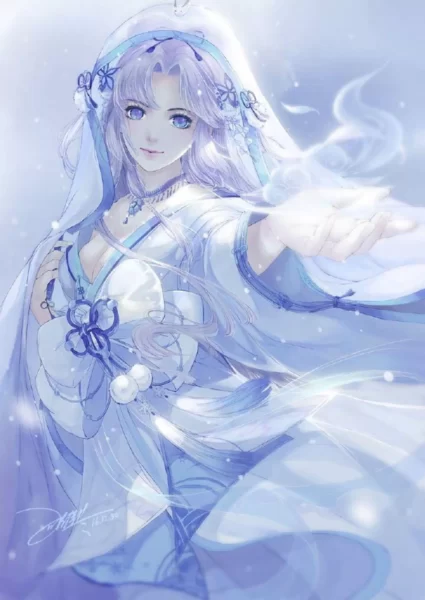Hình ảnh công chúa anime trắng tuyết