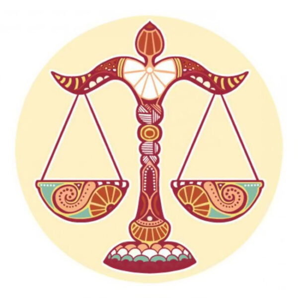 HÌnh ảnh cung Thiên Bình cán cân hoa văn