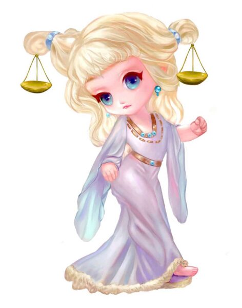 Hình ảnh cung Thiên Bình nữ cute