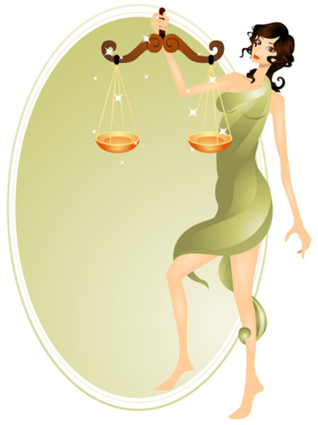 HÌnh ảnh cung Thiên Bình nữ quyến rũ cần cán cân công lý