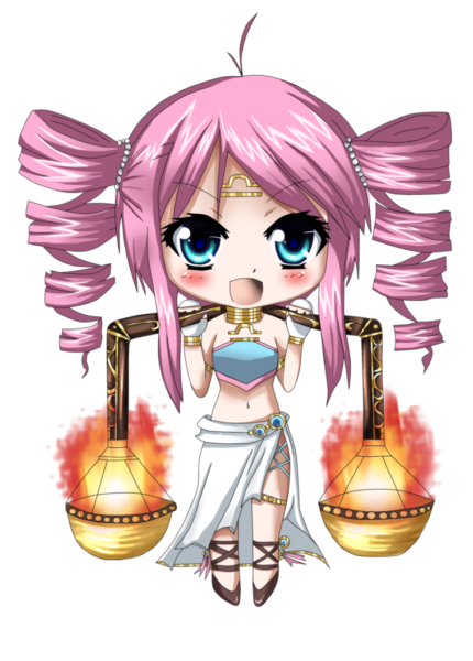 HÌnh ảnh cung Thiên Bình nữ tóc hai bím