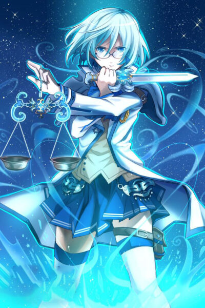 HÌnh ảnh cung Thiên Bình thần cầm gươm