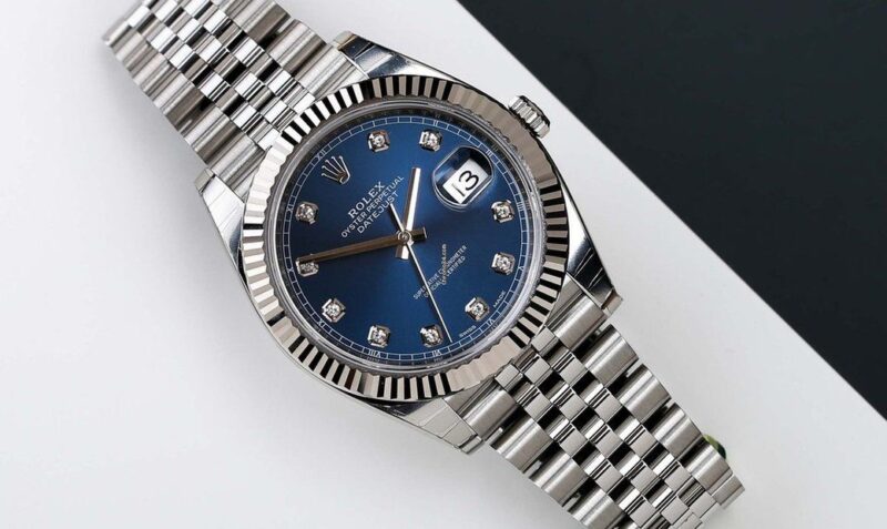 Hình ảnh đồng hồ Rolex xanh xám siêu đẹp