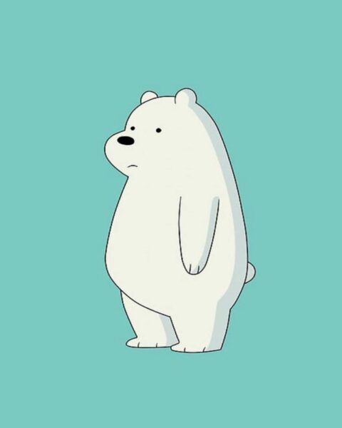 Hình ảnh Gấu trắng buồn cute