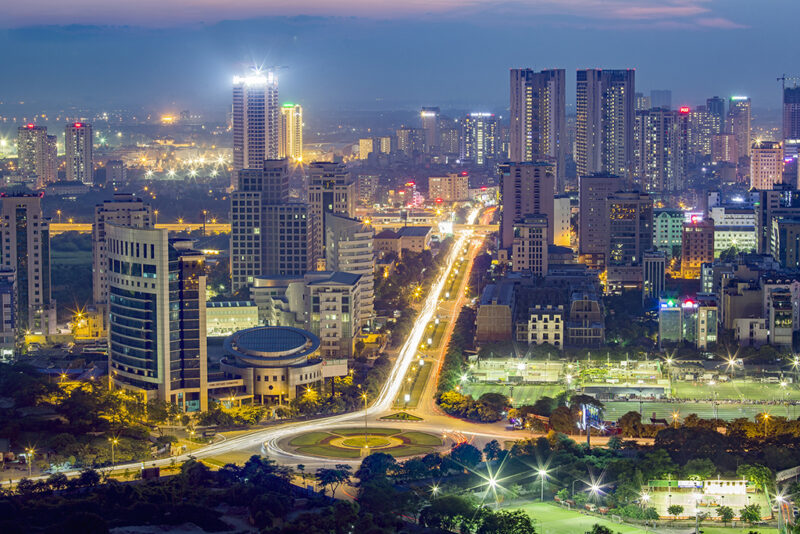Hình ảnh Hà Nội về đêm- cung đường hiện đại