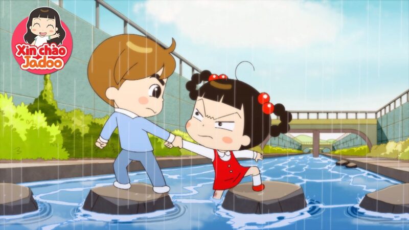 Hình ảnh Jadoo nhờ bạn kéo dậy