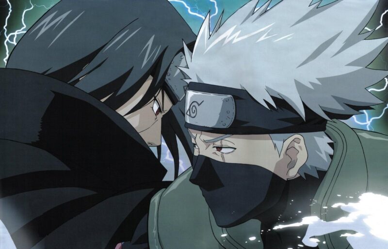 Hình ảnh Kakashi cùng đối thủ