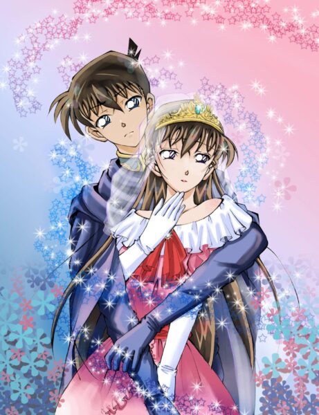 Hình ảnh Kudo Shinichi và Ran ôm nhau